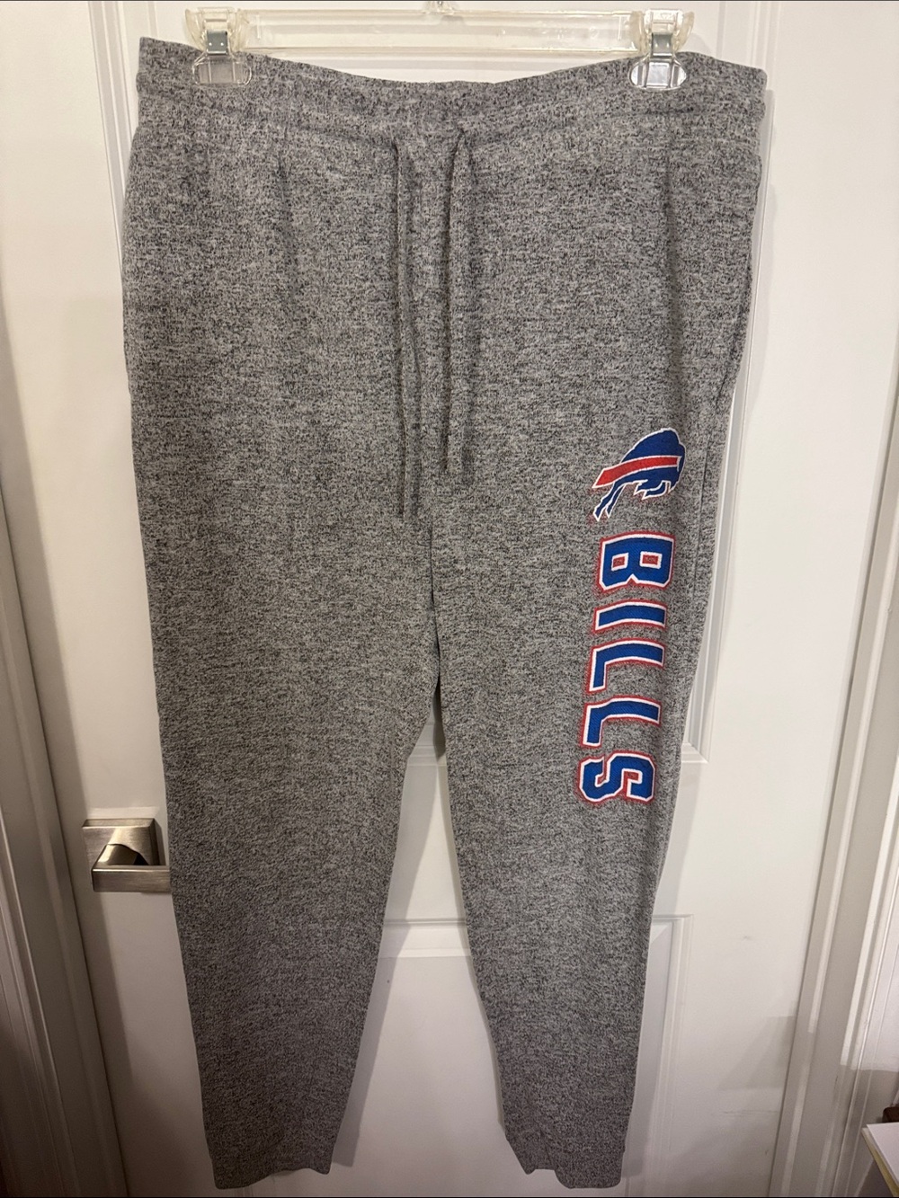 Men's Gray Buffalo Bills Fleece Joggers with Side Logo